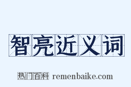 智亮近义词是什么意思的图片